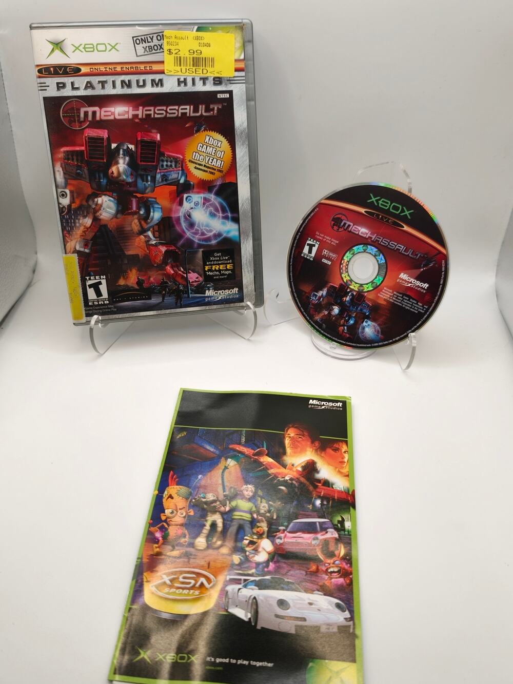 MechAssault Platinum Hits Original Xbox CIB Complete